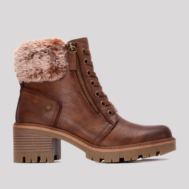 BOTÍN CORDÓN PUÑO PELO TACON