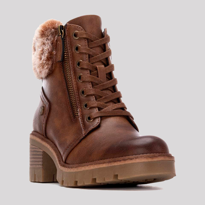 BOTÍN CORDÓN PUÑO PELO TACON