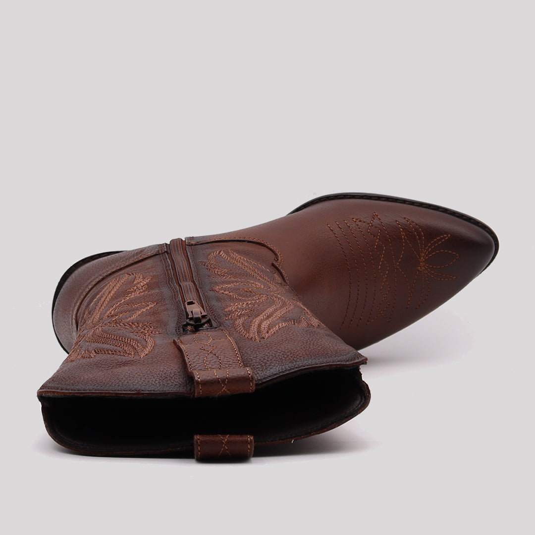 CAMPERA PIEL BORDADOS