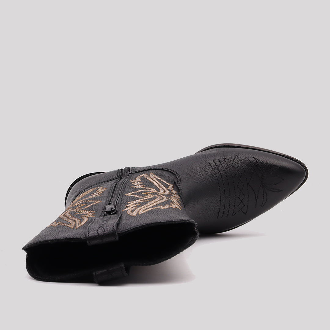 CAMPERA PIEL BORDADOS