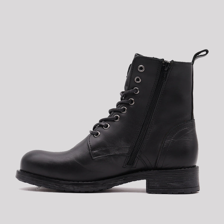 BOTIN MILITAR CREMALLERA LATERAL
