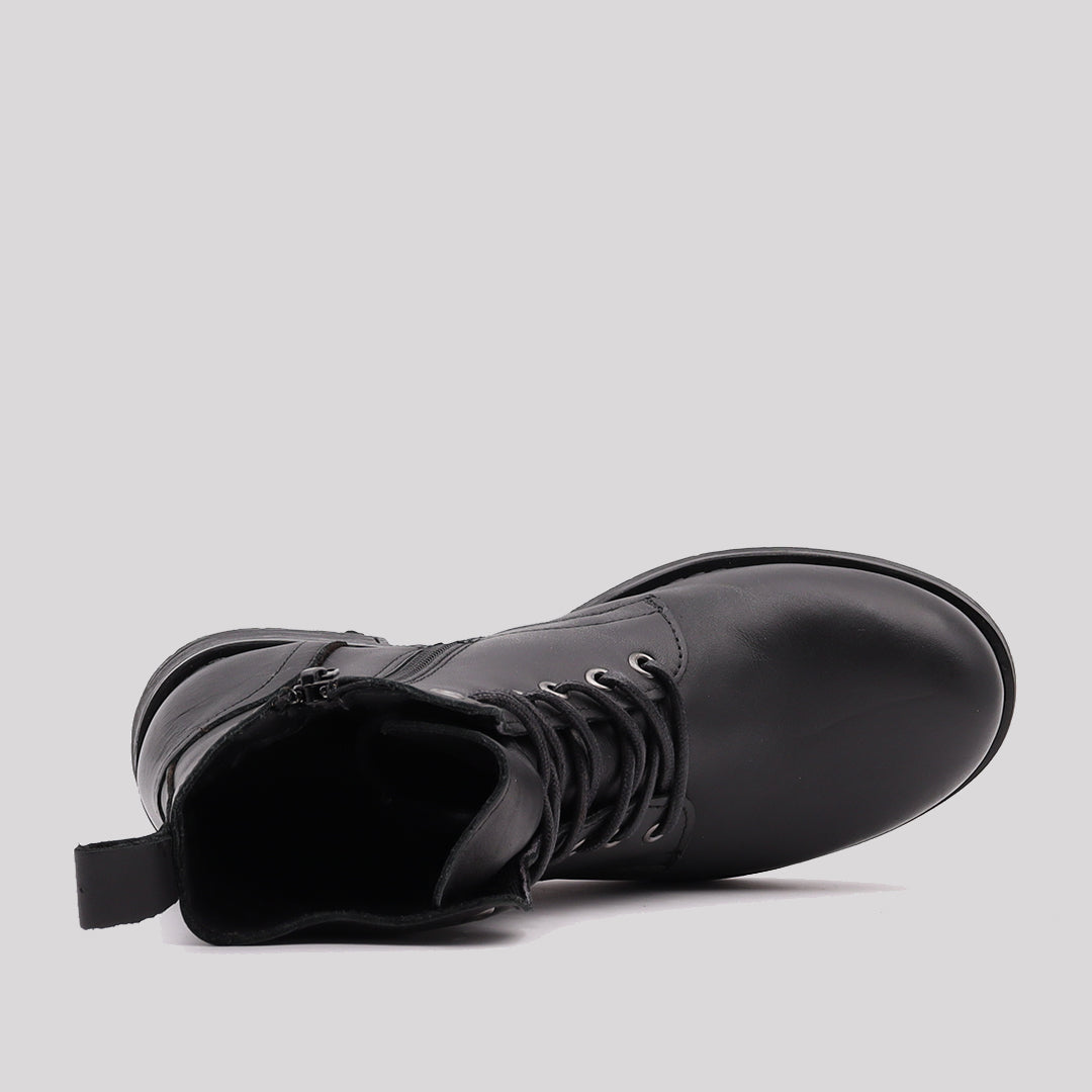 BOTIN MILITAR CREMALLERA LATERAL