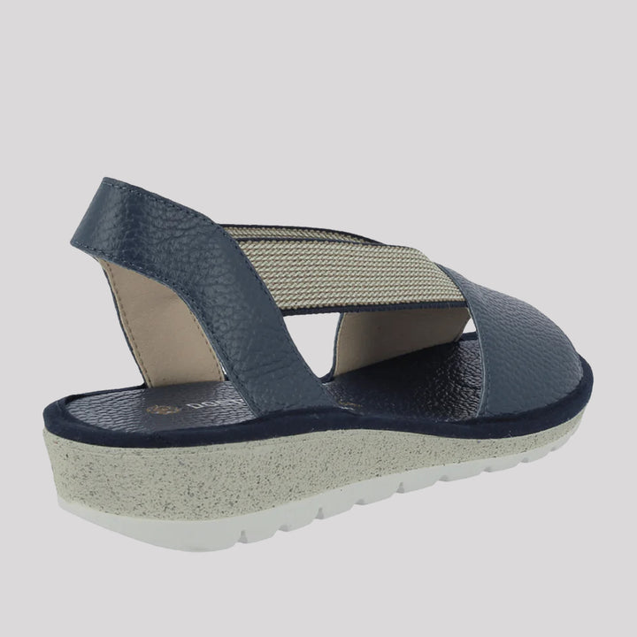 SANDALIA CAMPING PIEL 1/2 CUÑA