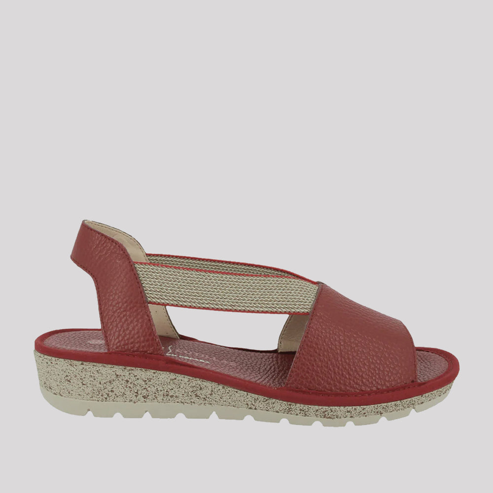 SANDALIA CAMPING PIEL 1/2 CUÑA