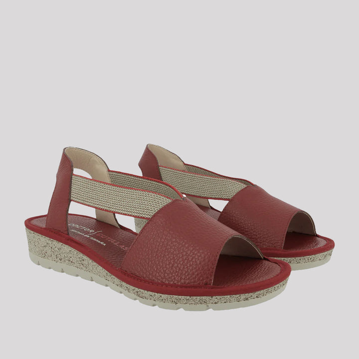 SANDALIA CAMPING PIEL 1/2 CUÑA
