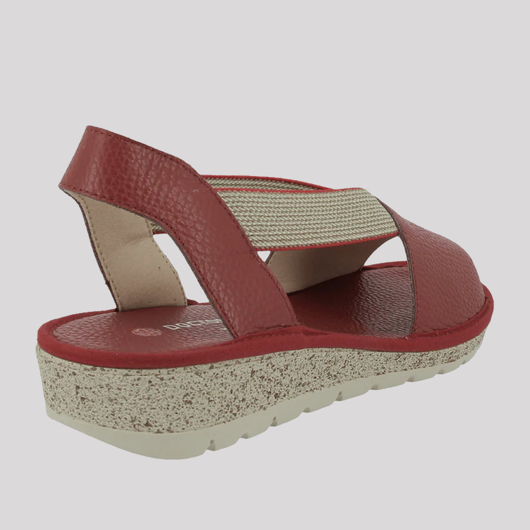 SANDALIA CAMPING PIEL 1/2 CUÑA