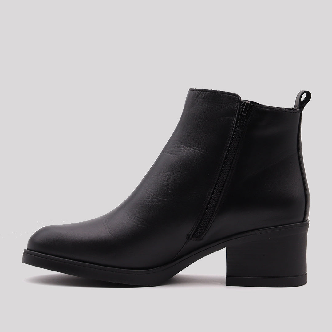 BOTIN PIEL CREMALLERA