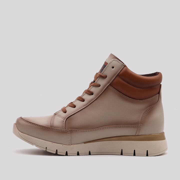 BOTÍN PIEL CREMALLERA CORDON