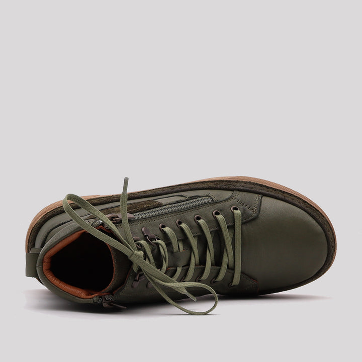 BOTIN PIEL CREMALLERA