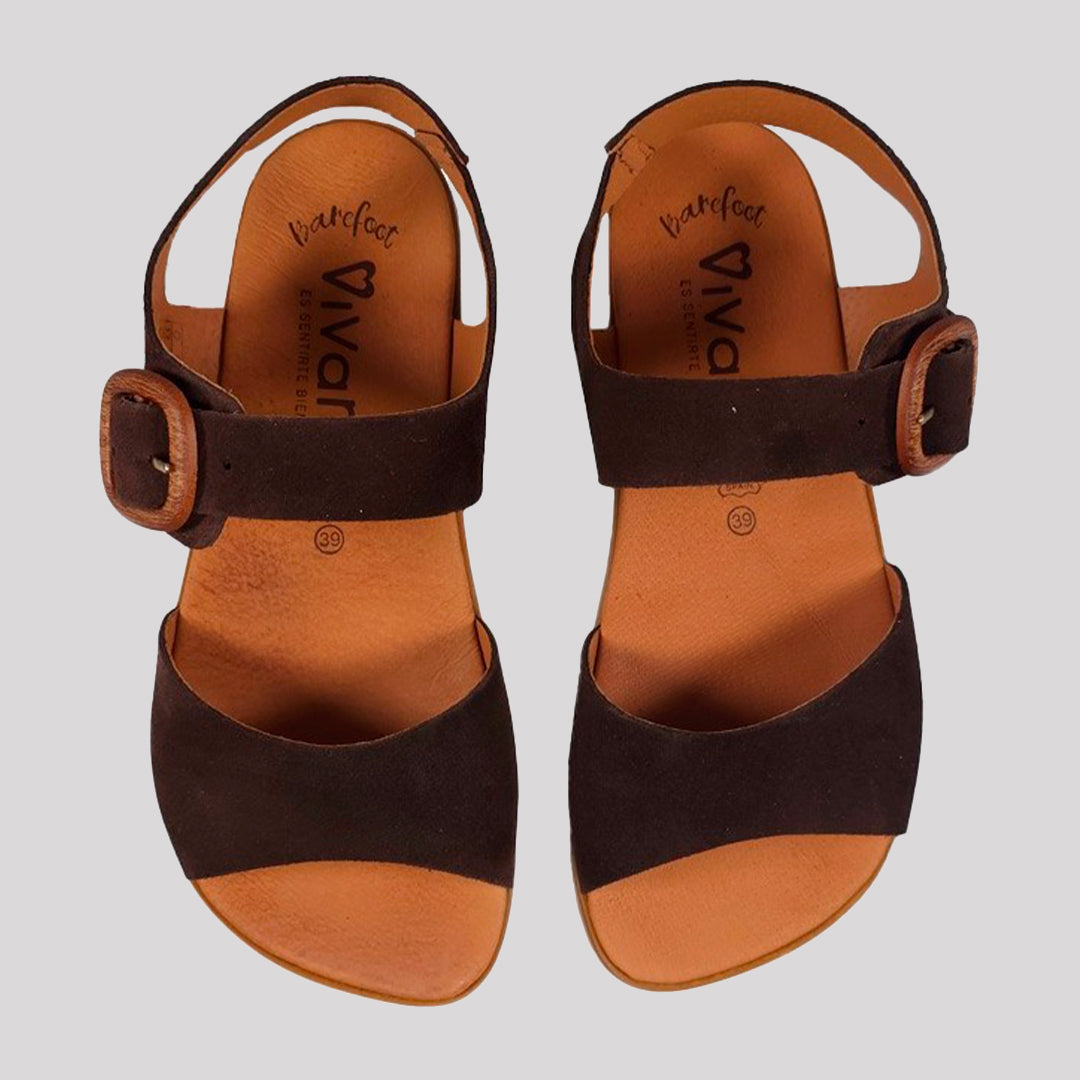 SANDALIA PULSERA HEBILLA MADERA - BAREFOOT