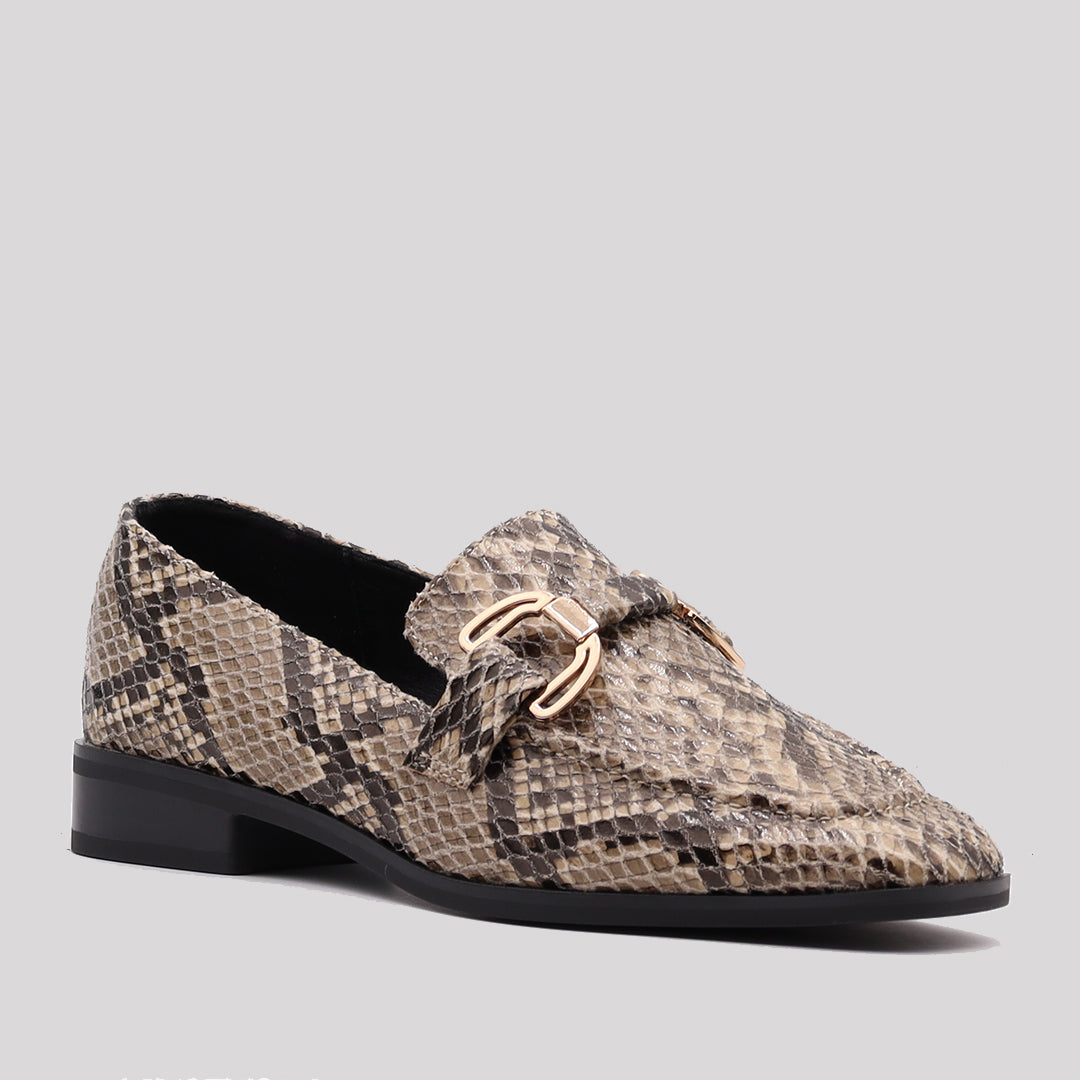 MOCASIN ESTRIBO SERPIENTE