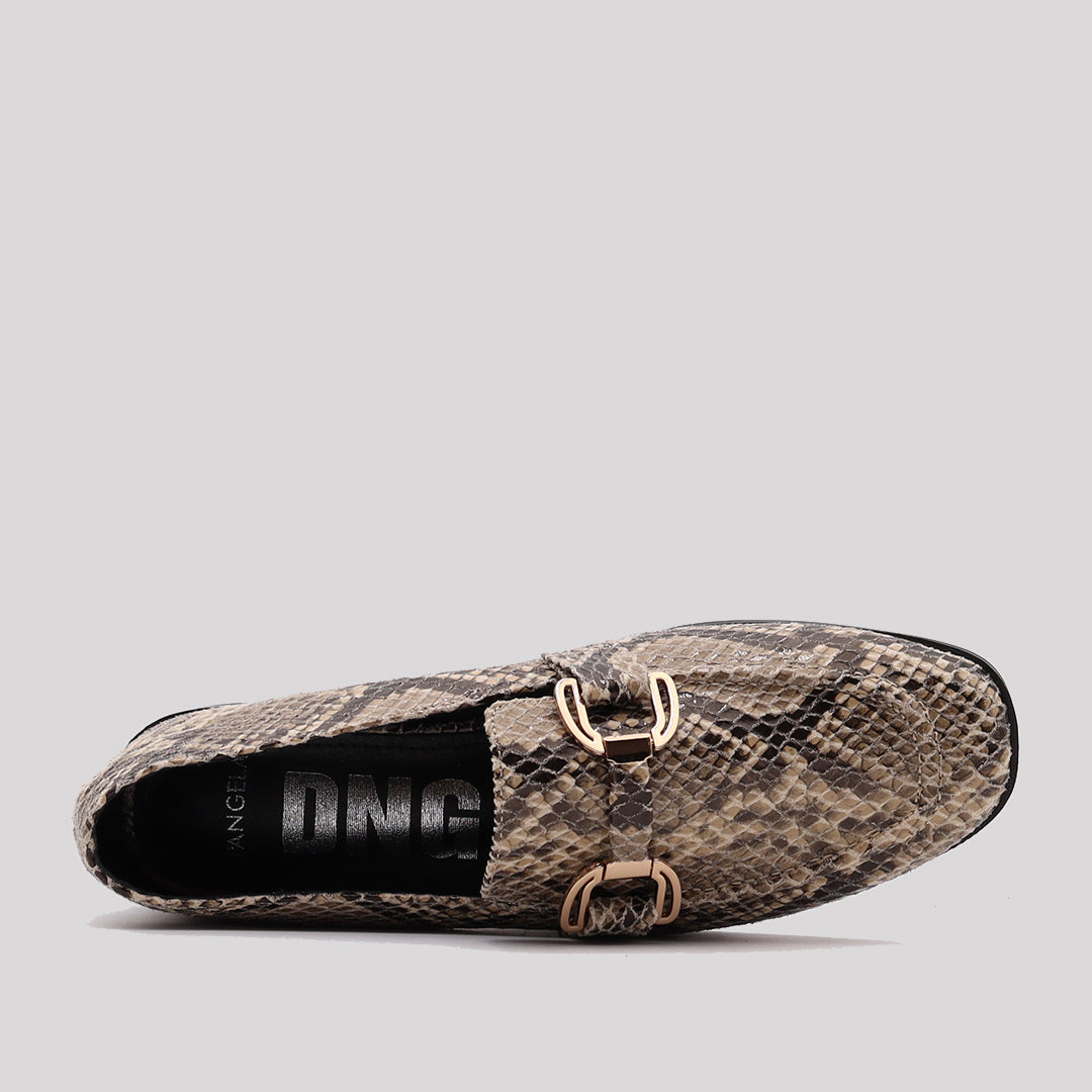 MOCASIN ESTRIBO SERPIENTE