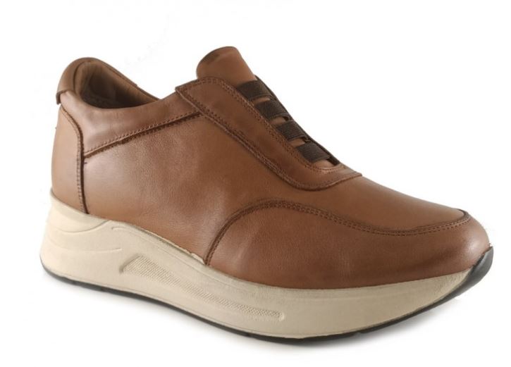 ZAPATO DEPOR GOMAS PIEL 1/2 PLAT